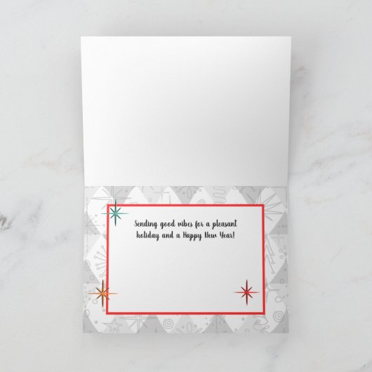 中世紀パーソナライズされたのクリスマスカード シーズンカード (内部)