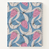 中世紀パーソナライズされたピンクキープサケレシピ本 ノートブック (裏面)