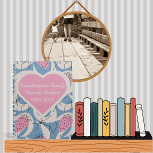 中世紀パーソナライズされたピンクキープサケレシピ本 ノートブック