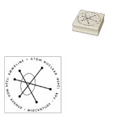 中世紀ミニマモダンリスト原子核原子 ラバースタンプ (押印)