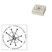 中世紀ミニマモダンリスト原子核融合 ラバースタンプ (押印)