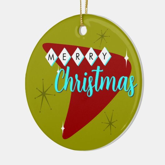 中世紀メリーのクリスマス セラミックオーナメント (左)