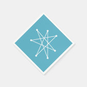 中世紀モダンのクリスマス原子モダンMCMスターN スタンダードカクテルナプキン (角)