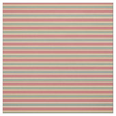 中世紀モダンのルストライプブルゴーニュターコイズ ファブリック (見本)