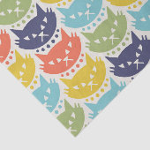 中世紀モダンの原子猫パターン 薄葉紙 (詳細)