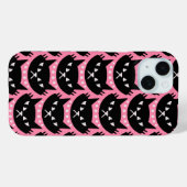 中世紀モダンの原子猫パターン Case-Mate iPhoneケース (裏面 (横))