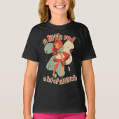 中世紀モダンの小さな赤い乗馬フード Tシャツ (正面)