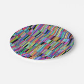 中世紀モダンの書カラフル棚 ペーパープレート (アングル)