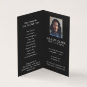 中世紀モダンの木製ドアの写真とサービス 名刺 (内部)