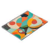 中世紀モダンの絵画様々な色 ノートブック (左側)