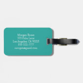 中世紀モダンの絵画様々な色 ラゲッジタグ (裏面横)