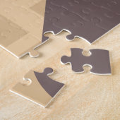 中世紀モダンの花びら芸術カラフル ジグソーパズル (側面)