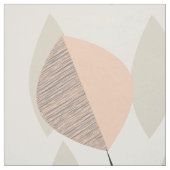 中世紀モダンの落下葉 ファブリック (見本)