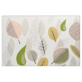 中世紀モダンの落下葉 ファブリック (ファットクウォーター)