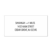 中世紀モダンインスパイア結婚差出人住所 セルフインキングスタンプ (デザイン)