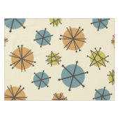 中世紀モダンスターバスト数々の色 テーブルクロス (正面(横))