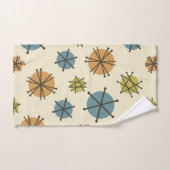 中世紀モダンスターバスト数々の色 バスタオルセット (ハンドタオル)