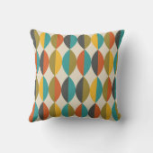 中世紀モダンレトロパターン(の模様が)ある数値5 クッション (裏面)