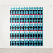 中世紀モダンレトロモダンダイヤモンドHarlequin 2 タペストリー (正面)