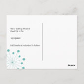 中世紀モダンレトロ写真の保存日付 ポストカード (裏面)