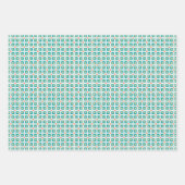 中世紀モダンレトロ1970年代のフインスパイアラーム ラッピングペーパーシート (正面2)