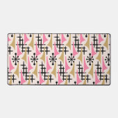 中世紀モダン原子年代パターン デスクマット (正面)