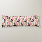 中世紀モダン原子年代パターン ボディピロー (裏面)