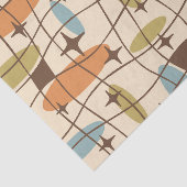 中世紀モダン原子年代宇宙パターン 薄葉紙 (詳細)