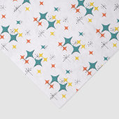 中世紀モダン原子時代スターバストターコイ 薄葉紙 (詳細)