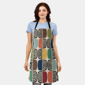 中世紀モダン原子時代 エプロン (着用した状態)