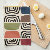 中世紀モダン原子時代 キッチンタオル (四つ折り)