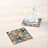 中世紀モダン原子時代 スクエアペーパーコースター (インサイチュ)