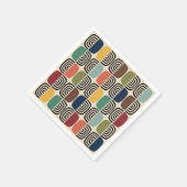 中世紀モダン原子時代 スタンダードカクテルナプキン (角)