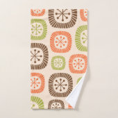 中世紀モダン原子時代 バスタオルセット (ハンドタオル)