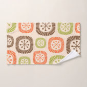 中世紀モダン原子時代 バスタオルセット (ハンドタオル)