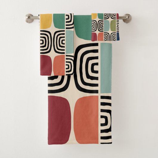 中世紀モダン原子時代 バスタオルセット (インサイチュ)