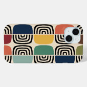 中世紀モダン原子時代 Case-Mate iPhoneケース (裏面 (横))