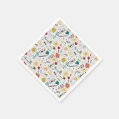 中世紀モダン原子時代STEM物理散乱 スタンダードカクテルナプキン (角)