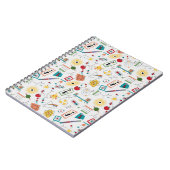 中世紀モダン原子時代STEM物理散乱 ノートブック (左側)