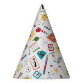 中世紀モダン原子時代STEM物理散乱 パーティーハット (左)