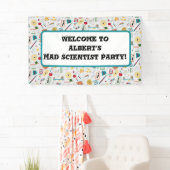 中世紀モダン原子時代STEM物理散乱 横断幕 (インサイチュ)