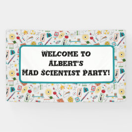 中世紀モダン原子時代STEM物理散乱 横断幕