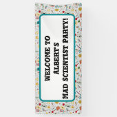 中世紀モダン原子時代STEM物理散乱 横断幕 (縦)