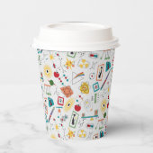 中世紀モダン原子時代STEM物理散乱 紙コップ (左)