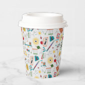 中世紀モダン原子時代STEM物理散乱 紙コップ (右)