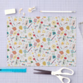 中世紀モダン原子時代STEM物理散乱 薄葉紙 (クラフト)