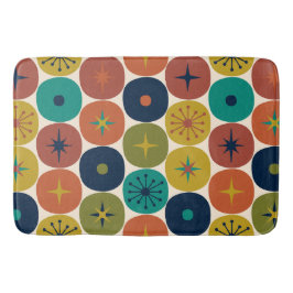 中世紀モダン原子未来レトロパターン バスマット