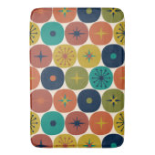 中世紀モダン原子未来レトロパターン バスマット (正面縦)