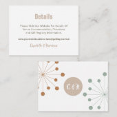 中世紀モダン原子核スターバスト結婚ズエンクロ エンクロージャーカード (正面/裏面)