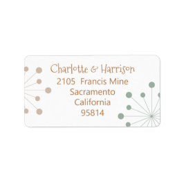 中世紀モダン原子核スターバスト結婚ズ ラベル